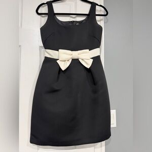 Kate Spade Black Dress with Cream Bow